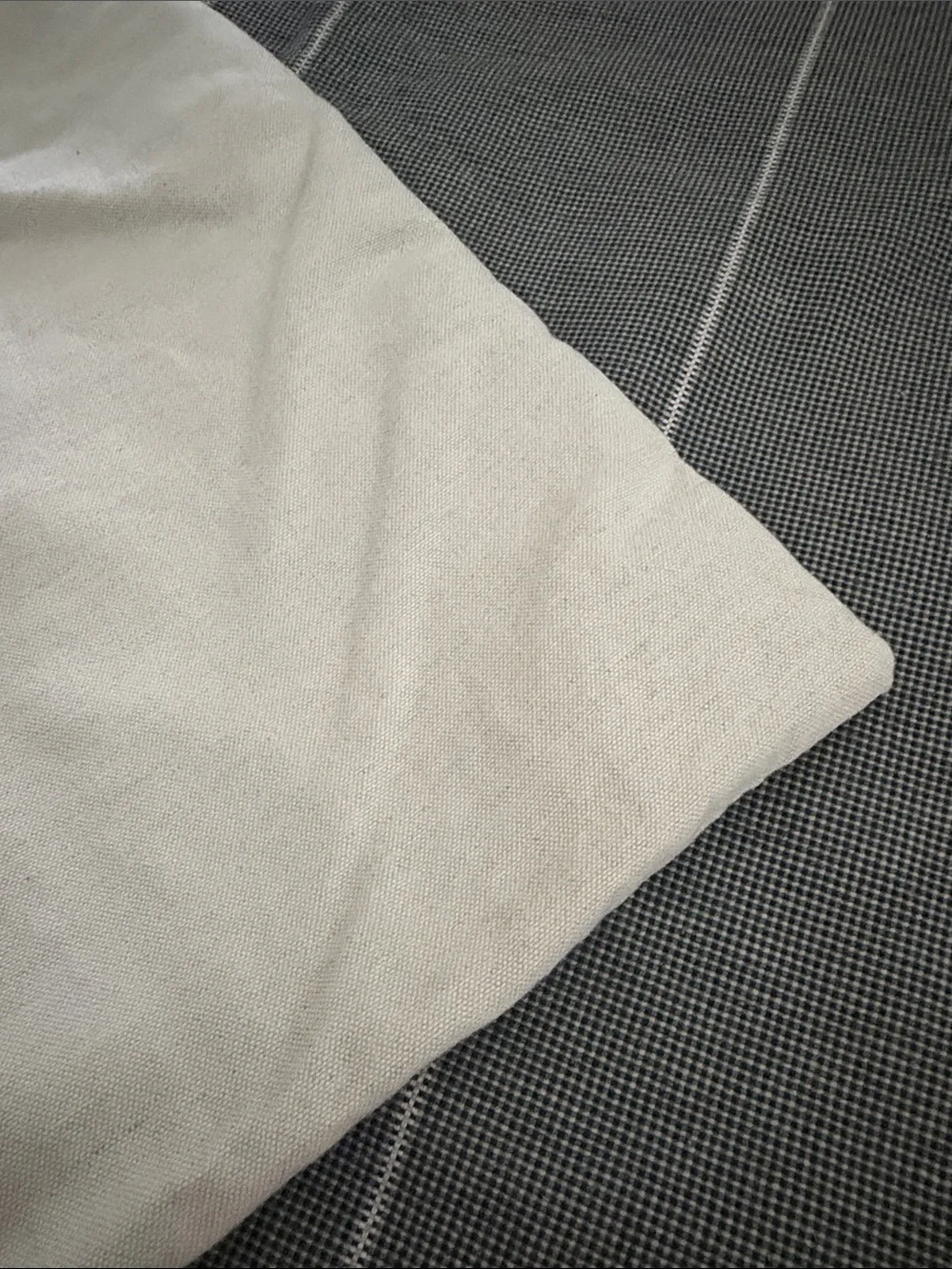 HACKNER HOME - High end, Dark Gray Pinstripe pillow covers 24x24